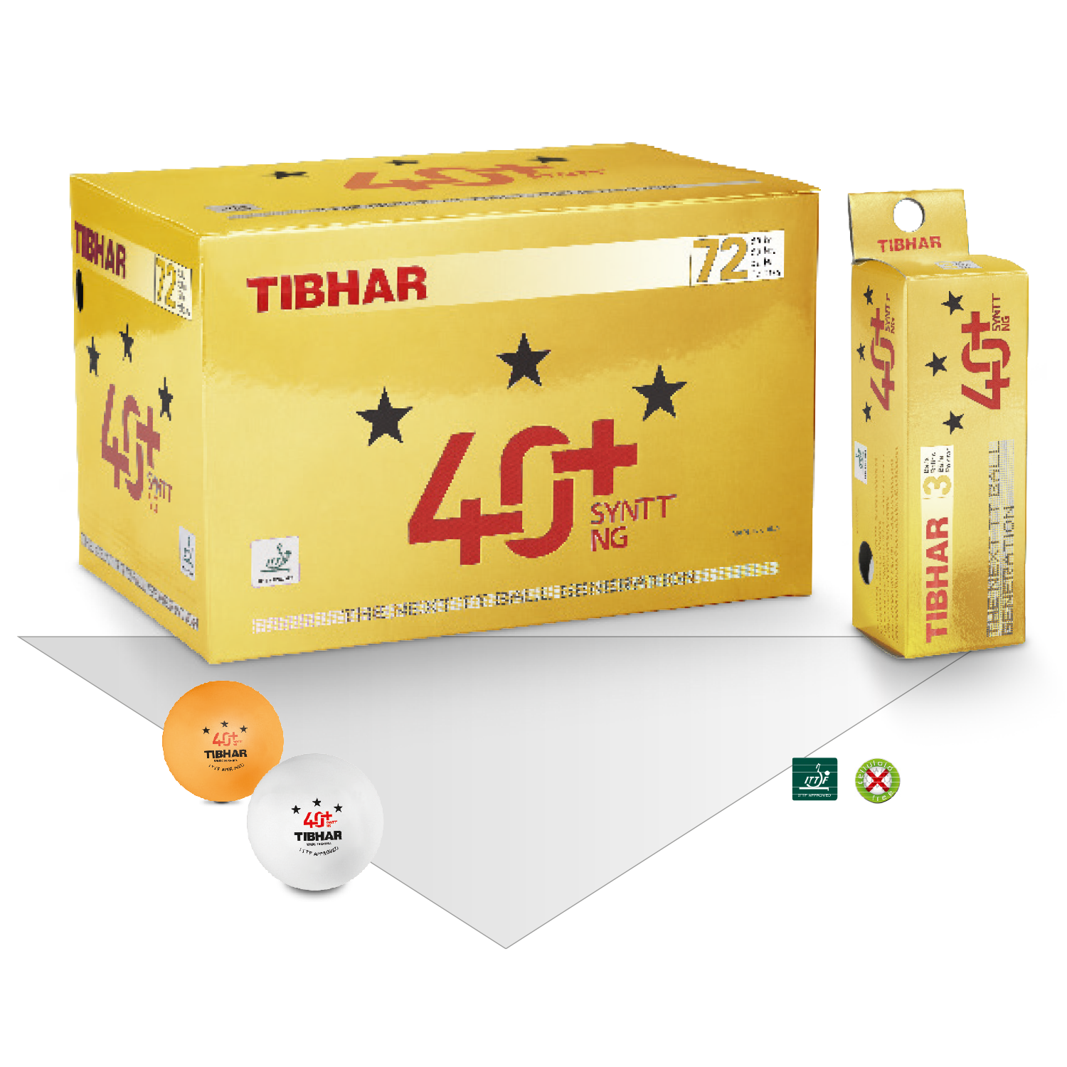 Tibhar 3 Stars 40 SYNTT Table Tennis Ball Sale