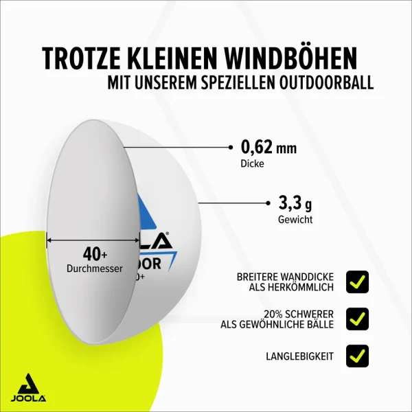 JOOLA VIVID OUTDOOR TABLE TENNIS SET - Image 5