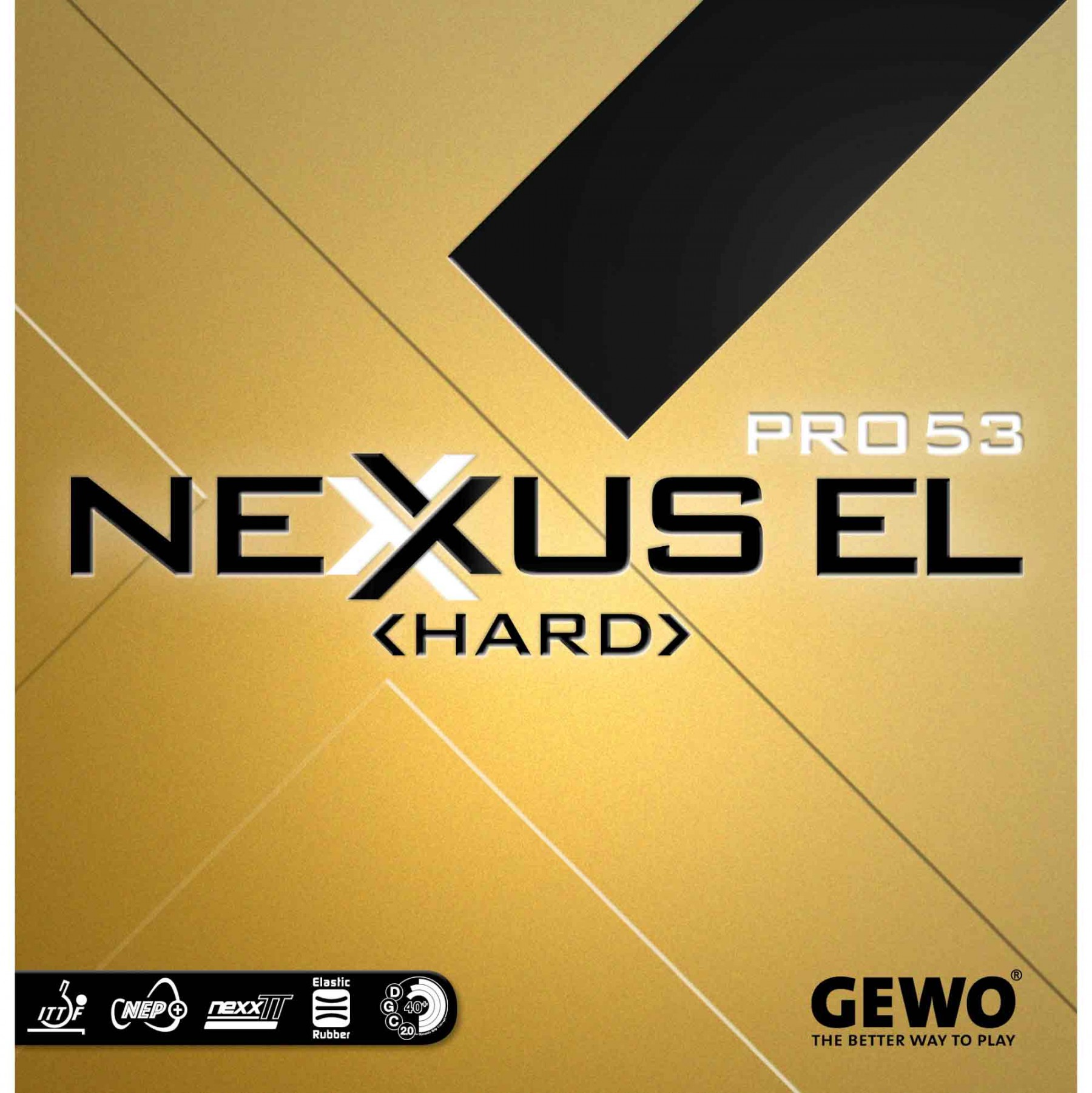 Explosives Reverse Medic Gewo Nexxus EL Pro 53 Hard Table Tennis Rubber